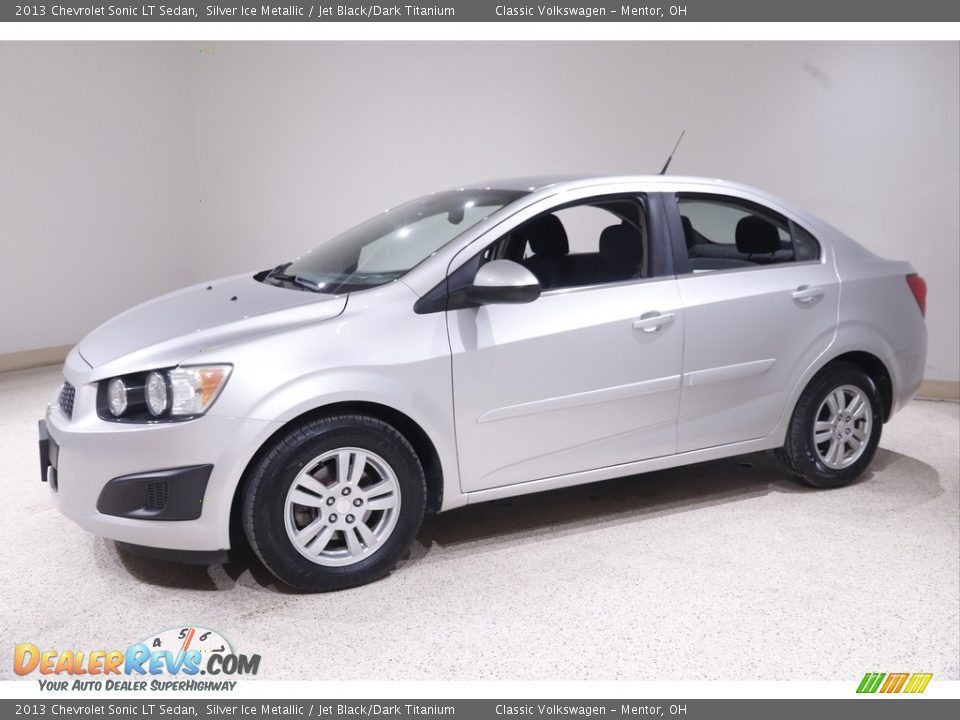 2013 Chevrolet Sonic LT Sedan Silver Ice Metallic / Jet Black/Dark Titanium Photo #3