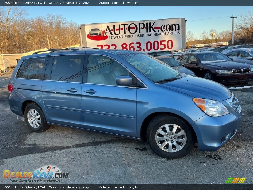 2008 Honda Odyssey EX-L Ocean Mist Metallic / Gray Photo #1