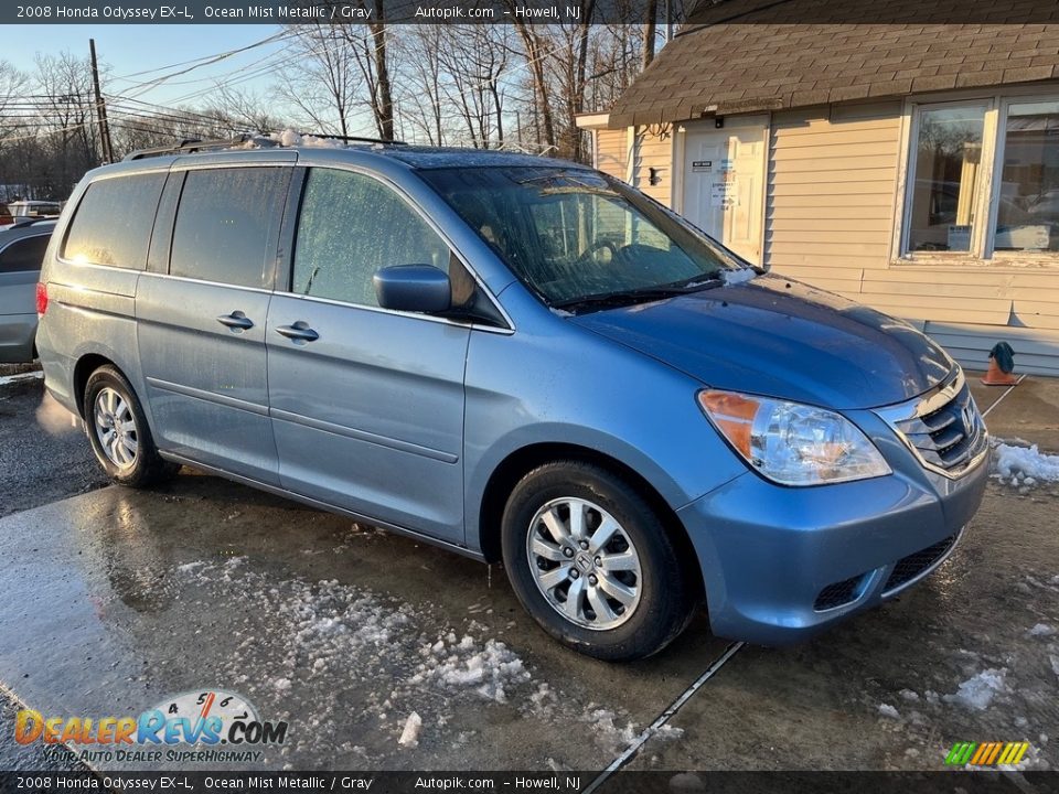 2008 Honda Odyssey EX-L Ocean Mist Metallic / Gray Photo #2