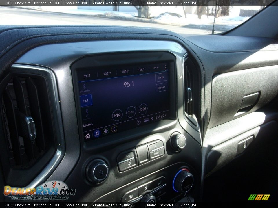 2019 Chevrolet Silverado 1500 LT Crew Cab 4WD Summit White / Jet Black Photo #28