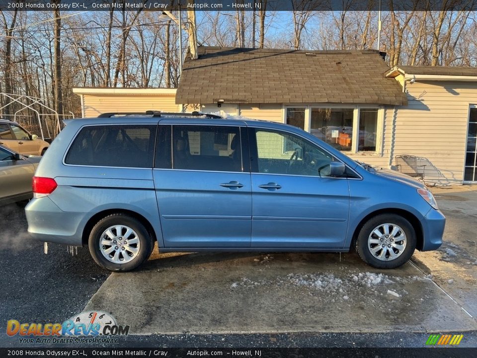 2008 Honda Odyssey EX-L Ocean Mist Metallic / Gray Photo #4