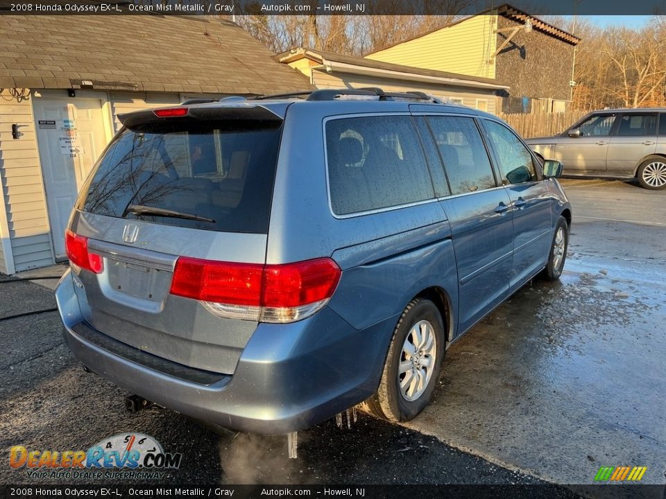 2008 Honda Odyssey EX-L Ocean Mist Metallic / Gray Photo #5