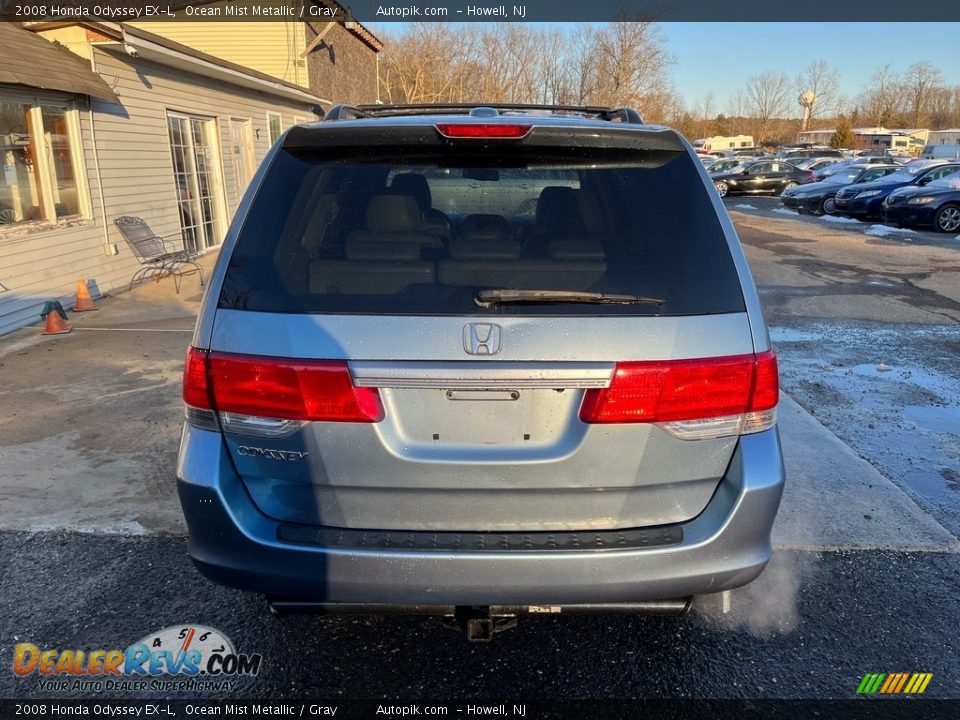 2008 Honda Odyssey EX-L Ocean Mist Metallic / Gray Photo #6