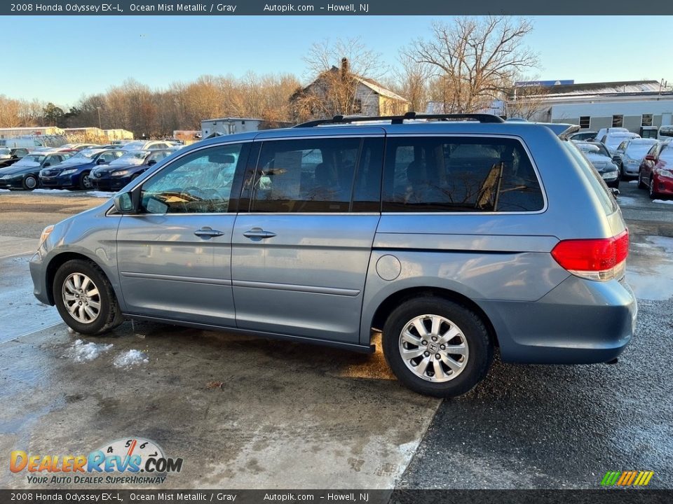 2008 Honda Odyssey EX-L Ocean Mist Metallic / Gray Photo #8