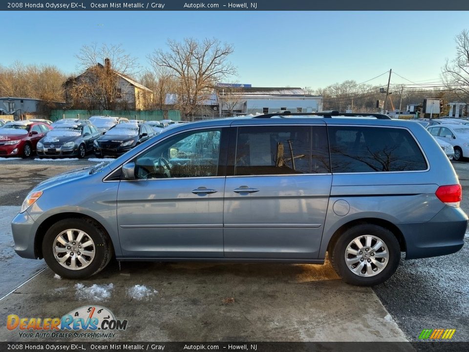 2008 Honda Odyssey EX-L Ocean Mist Metallic / Gray Photo #9