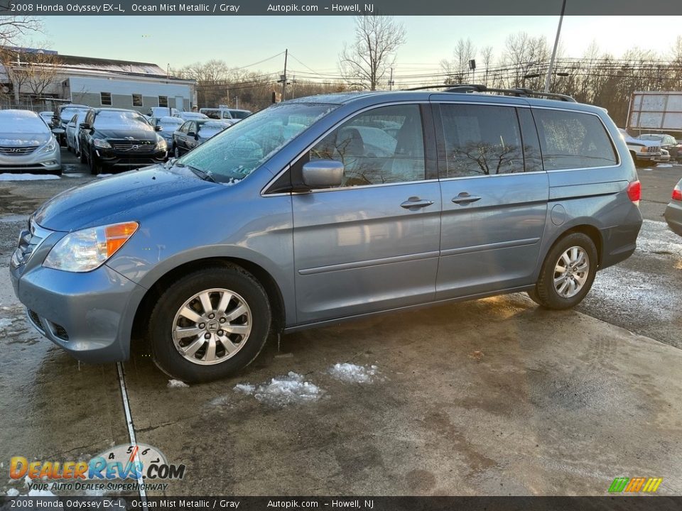 2008 Honda Odyssey EX-L Ocean Mist Metallic / Gray Photo #10