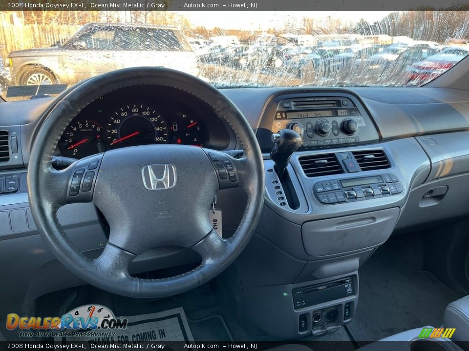 2008 Honda Odyssey EX-L Ocean Mist Metallic / Gray Photo #13