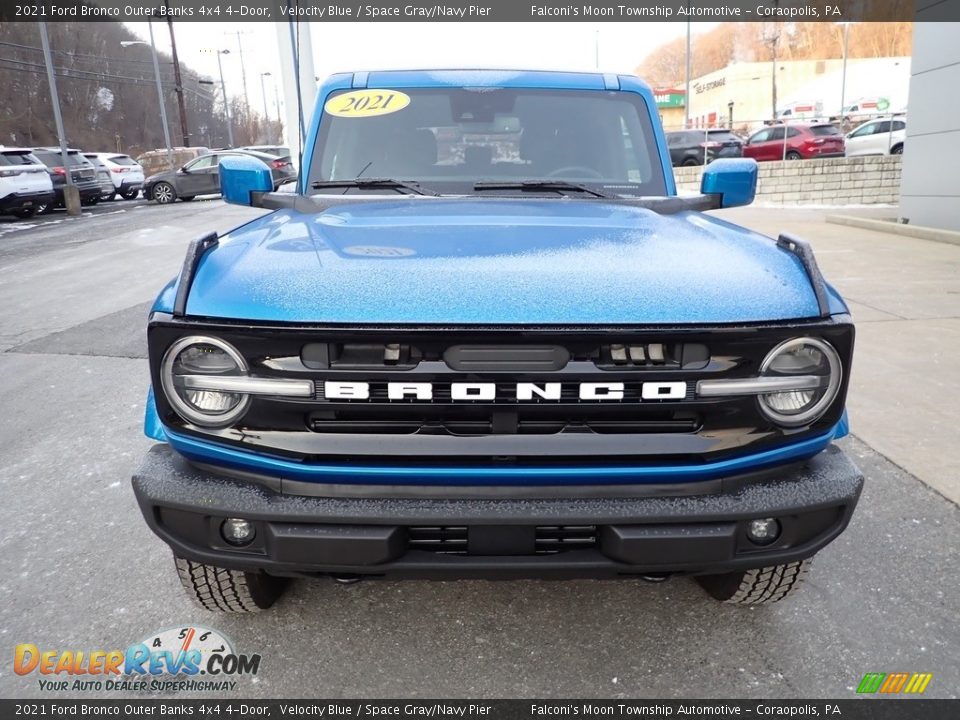 2021 Ford Bronco Outer Banks 4x4 4-Door Velocity Blue / Space Gray/Navy Pier Photo #8