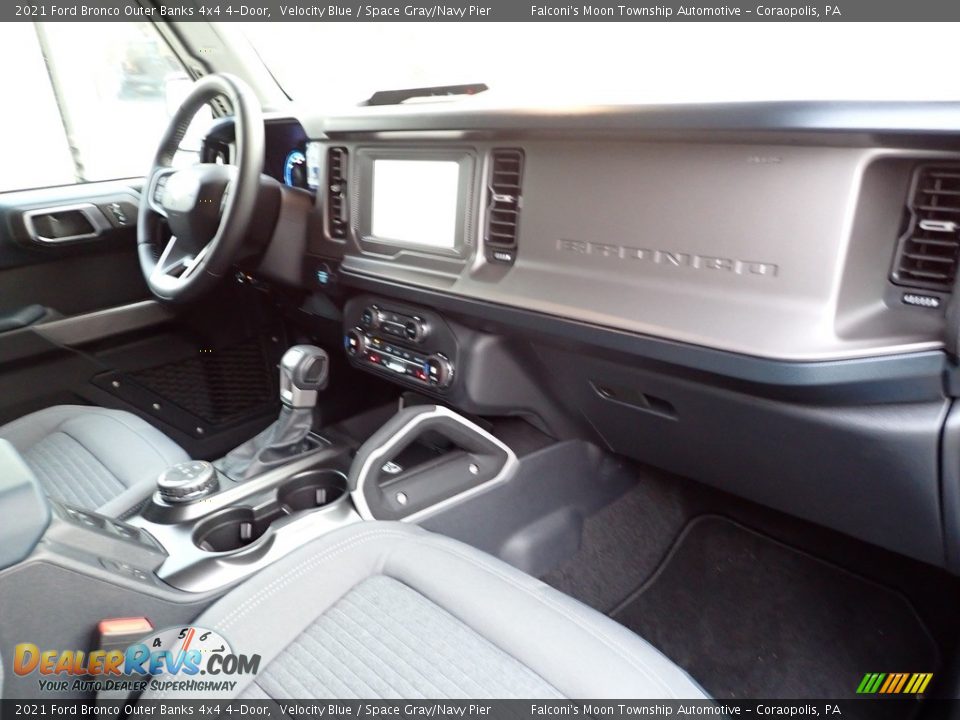 Space Gray/Navy Pier Interior - 2021 Ford Bronco Outer Banks 4x4 4-Door Photo #12
