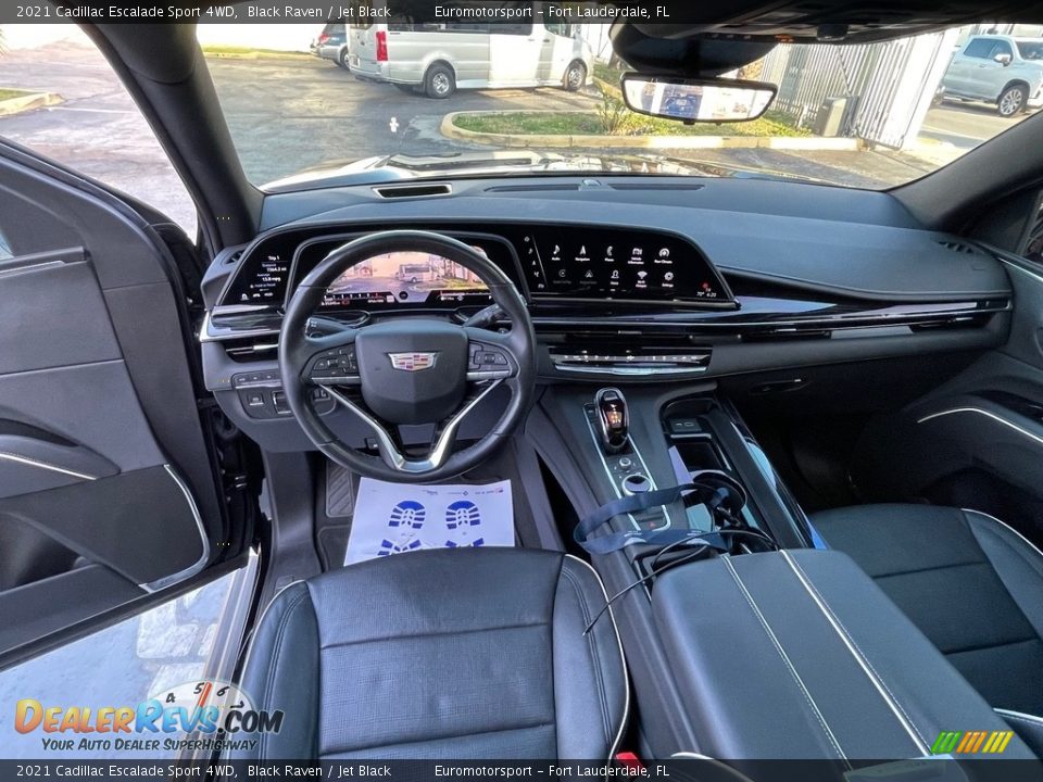 Jet Black Interior - 2021 Cadillac Escalade Sport 4WD Photo #14