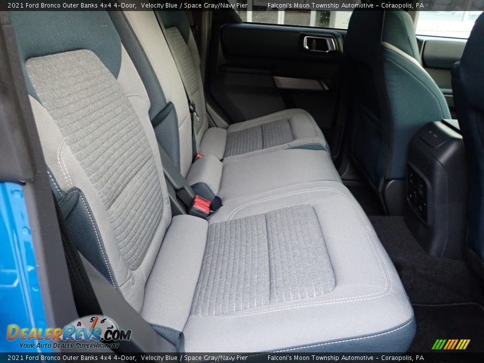 Rear Seat of 2021 Ford Bronco Outer Banks 4x4 4-Door Photo #16