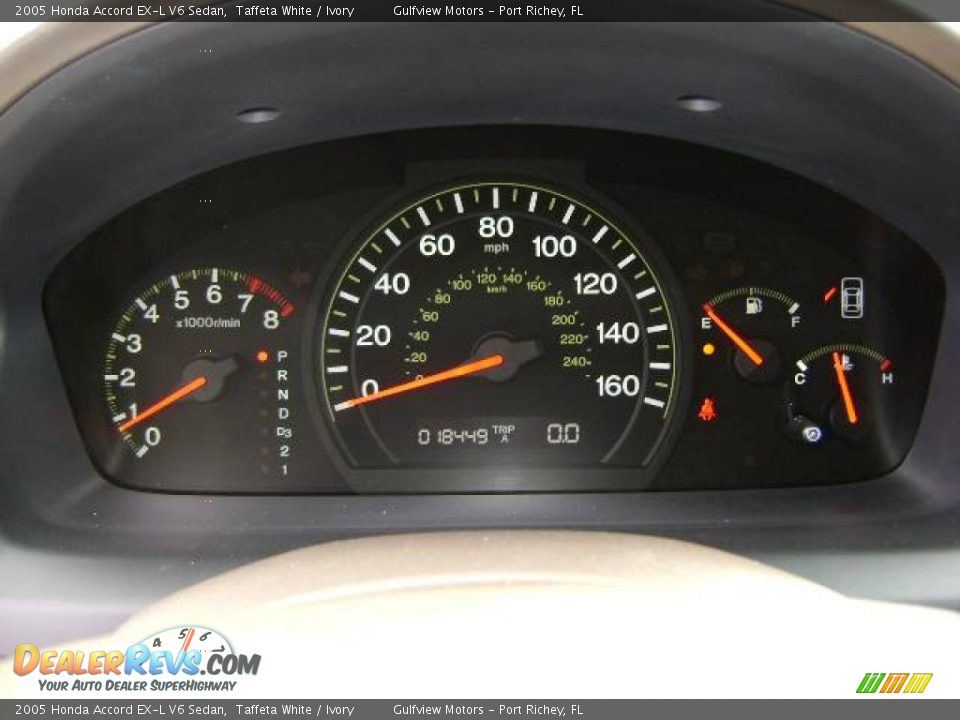 2005 Honda Accord EX-L V6 Sedan Taffeta White / Ivory Photo #35