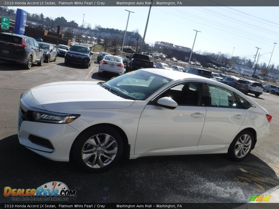 2019 Honda Accord LX Sedan Platinum White Pearl / Gray Photo #6