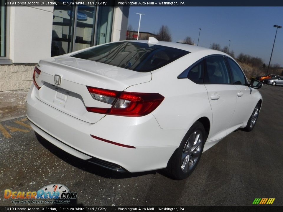 2019 Honda Accord LX Sedan Platinum White Pearl / Gray Photo #9