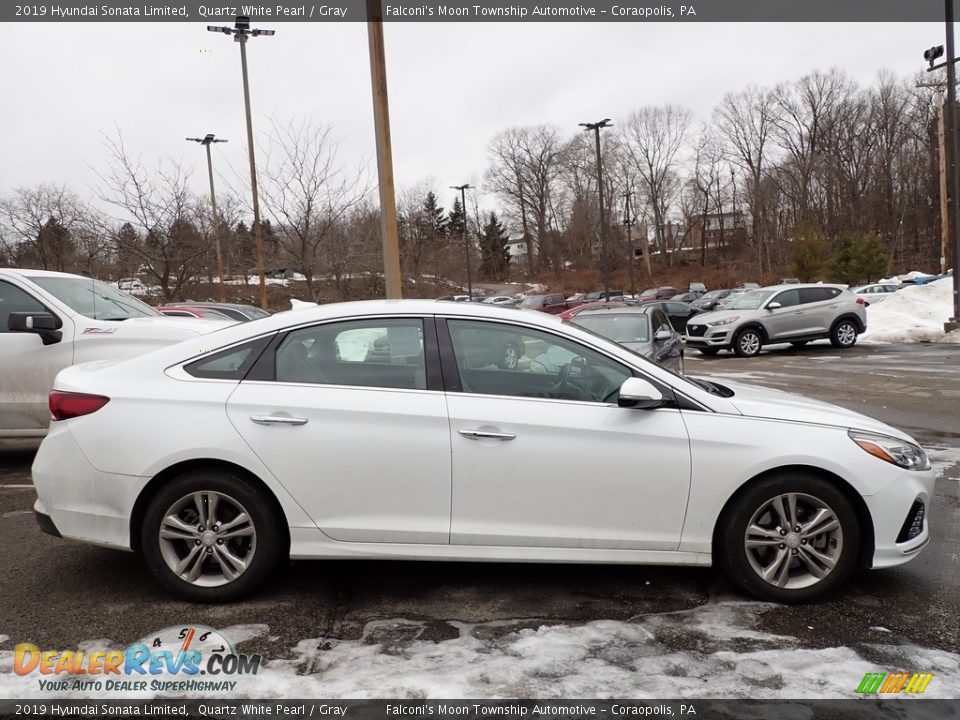 2019 Hyundai Sonata Limited Quartz White Pearl / Gray Photo #1