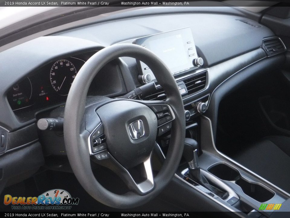 2019 Honda Accord LX Sedan Platinum White Pearl / Gray Photo #11