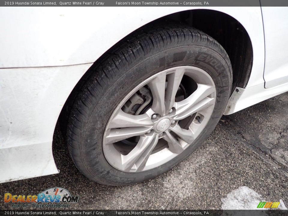 2019 Hyundai Sonata Limited Quartz White Pearl / Gray Photo #2