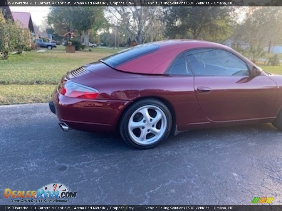 1999 Porsche 911 Carrera 4 Cabriolet Arena Red Metallic / Graphite Grey Photo #7