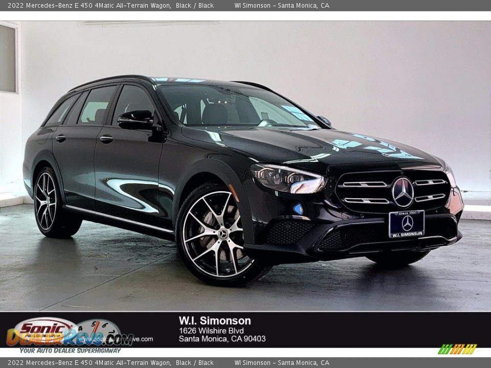 2022 Mercedes-Benz E 450 4Matic All-Terrain Wagon Black / Black Photo #1