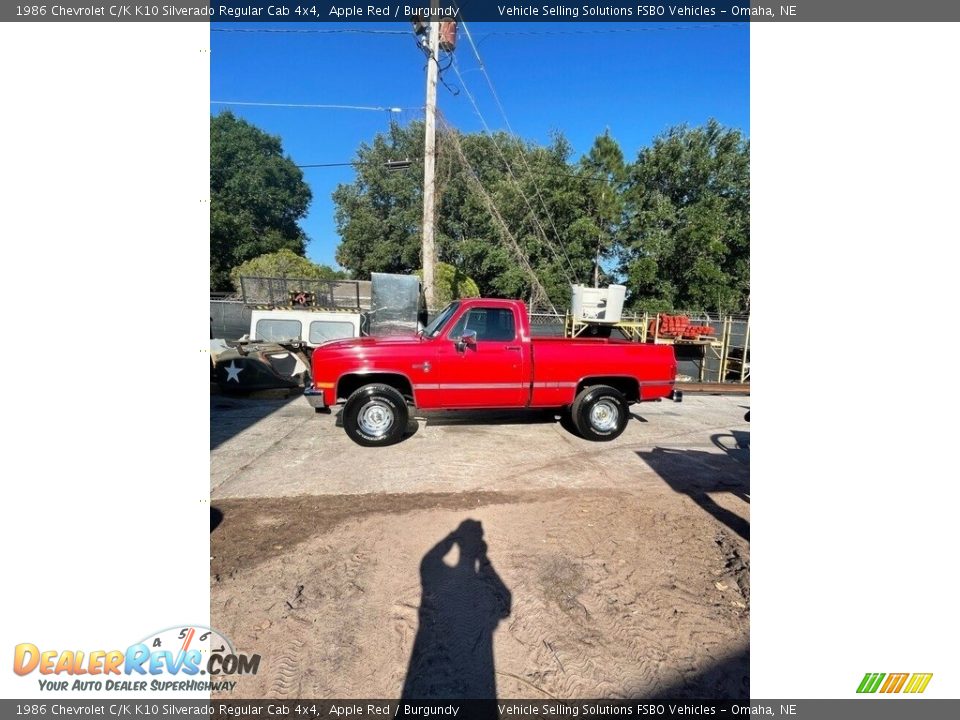 Apple Red 1986 Chevrolet C/K K10 Silverado Regular Cab 4x4 Photo #9