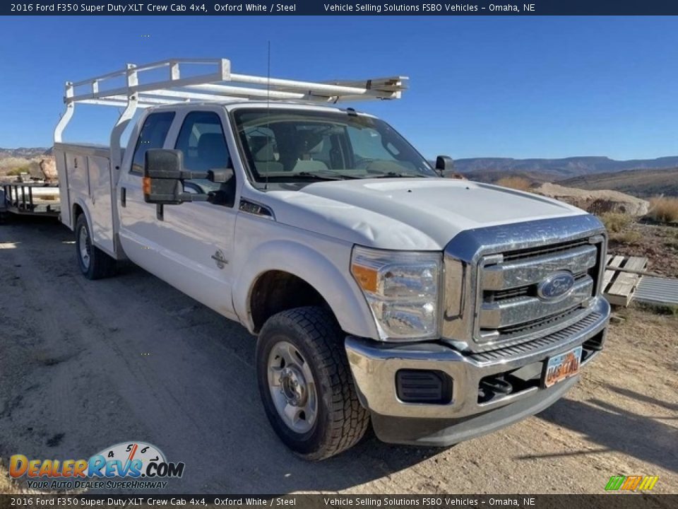 2016 Ford F350 Super Duty XLT Crew Cab 4x4 Oxford White / Steel Photo #1