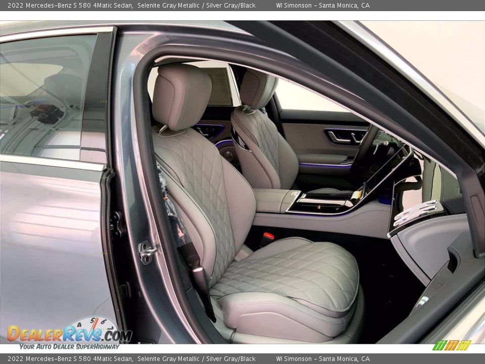 Silver Gray/Black Interior - 2022 Mercedes-Benz S 580 4Matic Sedan Photo #5