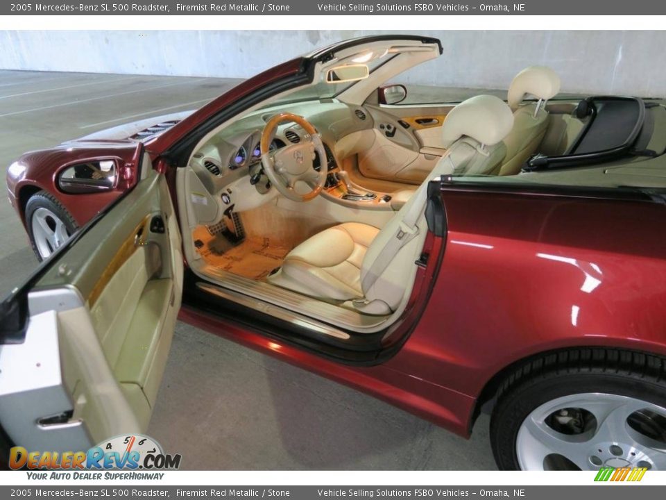 2005 Mercedes-Benz SL 500 Roadster Firemist Red Metallic / Stone Photo #2