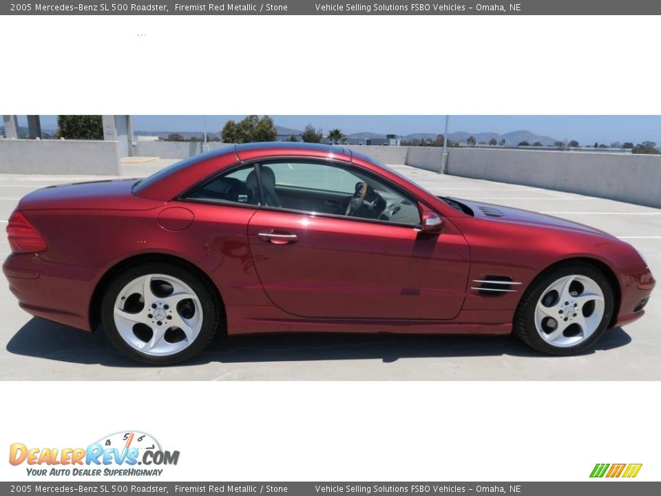 2005 Mercedes-Benz SL 500 Roadster Firemist Red Metallic / Stone Photo #3