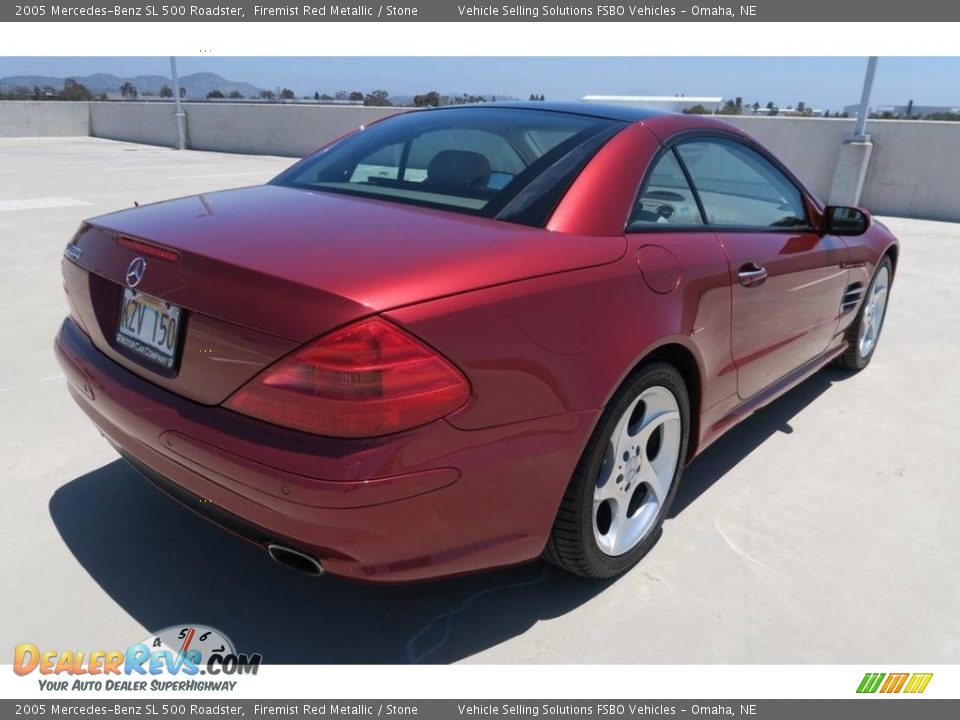 2005 Mercedes-Benz SL 500 Roadster Firemist Red Metallic / Stone Photo #4