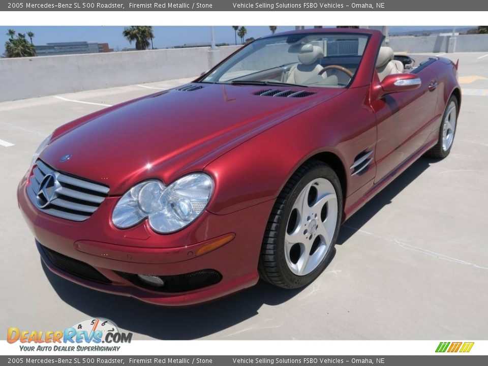 2005 Mercedes-Benz SL 500 Roadster Firemist Red Metallic / Stone Photo #8