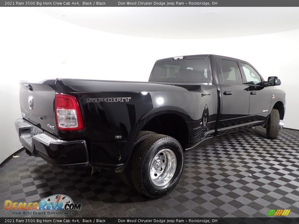 2021 Ram 3500 Big Horn Crew Cab 4x4 Black / Black Photo #12