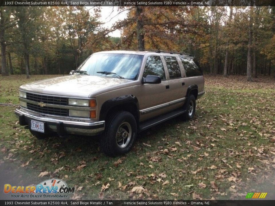 1993 Chevrolet Suburban K2500 4x4 Sand Beige Metallic / Tan Photo #1