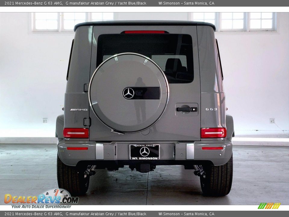 2021 Mercedes-Benz G 63 AMG G manufaktur Arabian Grey / Yacht Blue/Black Photo #3