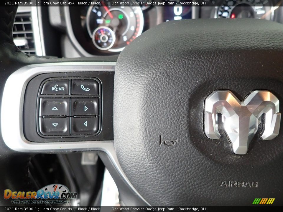 2021 Ram 3500 Big Horn Crew Cab 4x4 Black / Black Photo #18