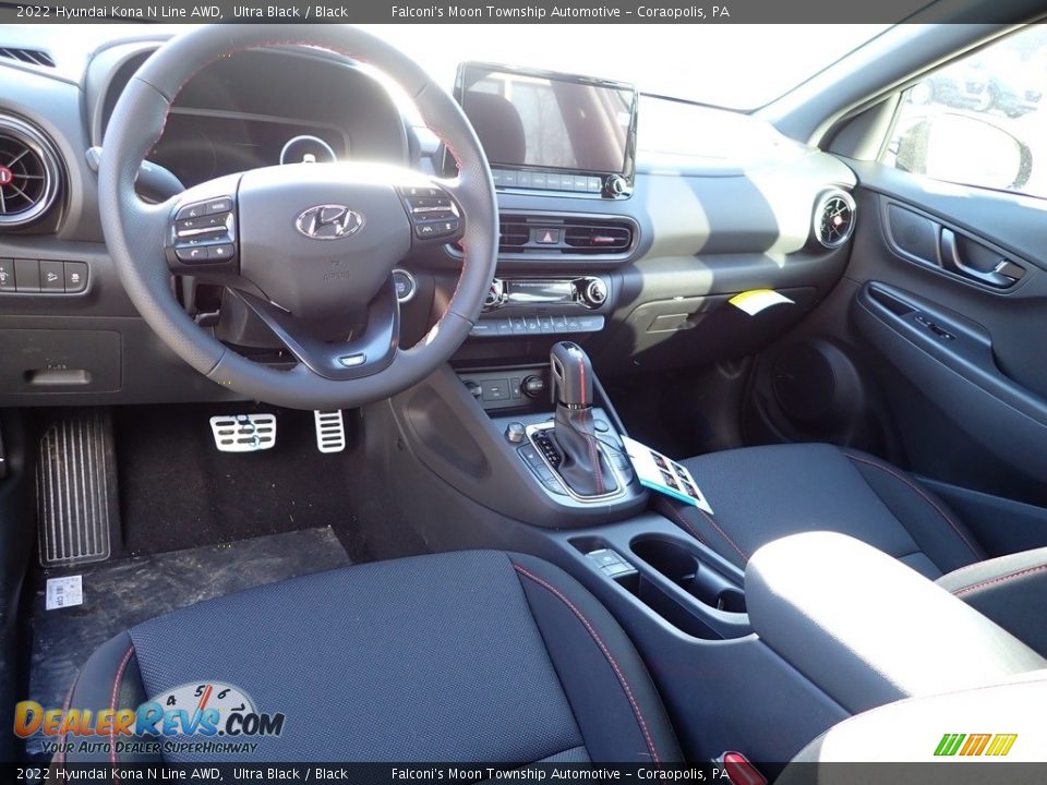 Black Interior - 2022 Hyundai Kona N Line AWD Photo #13