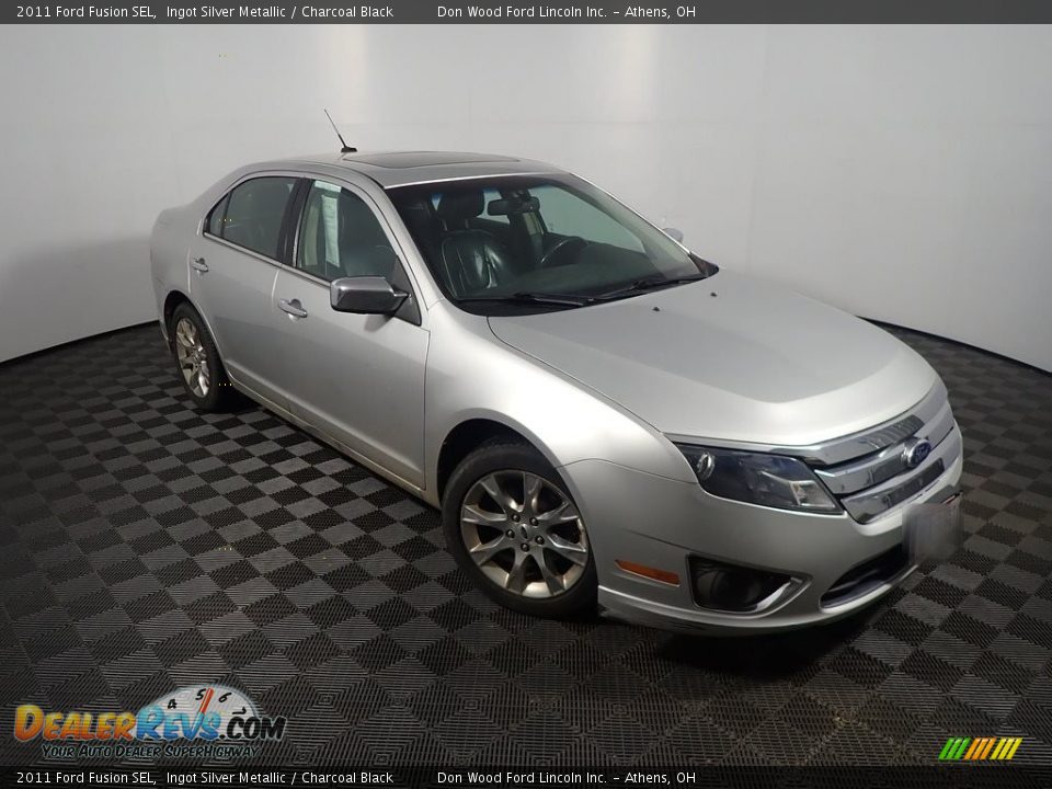 2011 Ford Fusion SEL Ingot Silver Metallic / Charcoal Black Photo #3