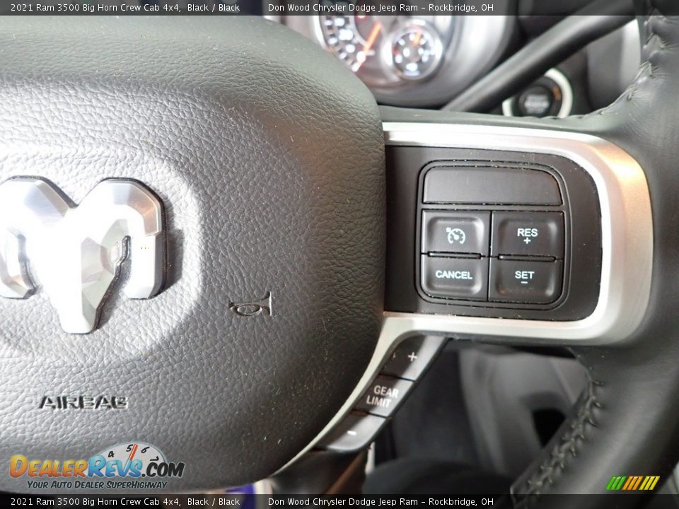 2021 Ram 3500 Big Horn Crew Cab 4x4 Black / Black Photo #19