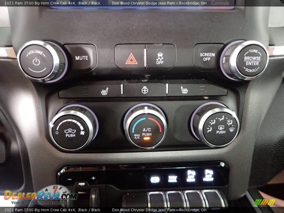 2021 Ram 3500 Big Horn Crew Cab 4x4 Black / Black Photo #21