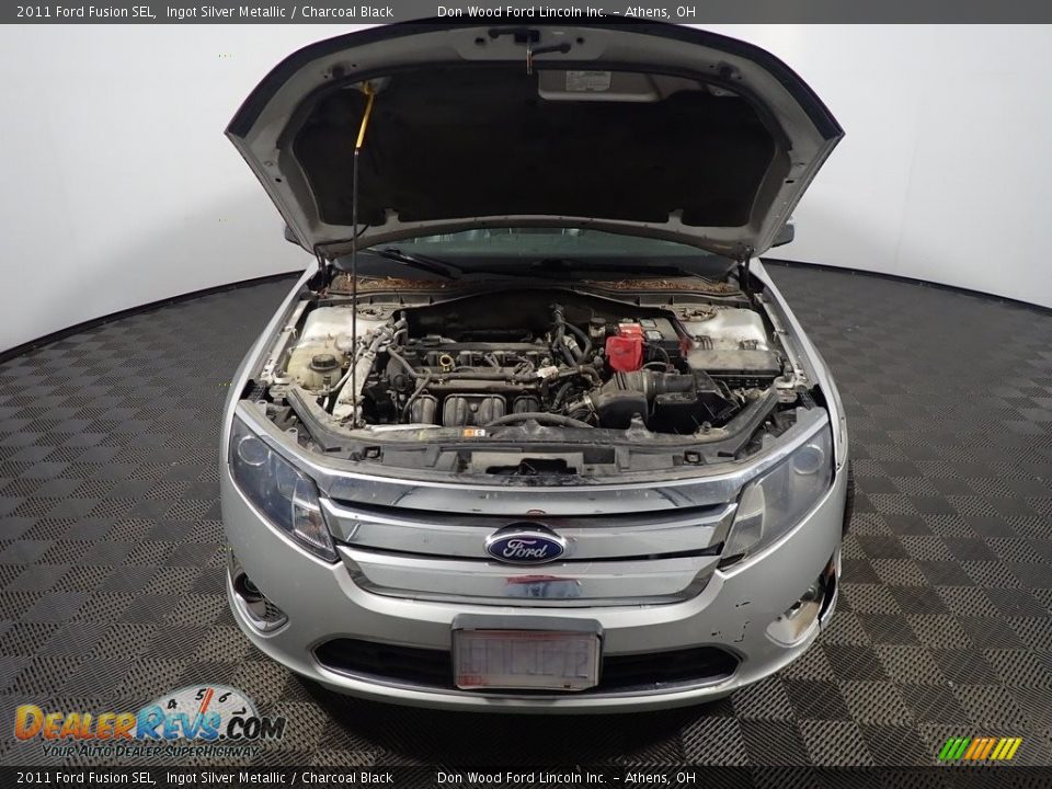 2011 Ford Fusion SEL Ingot Silver Metallic / Charcoal Black Photo #6