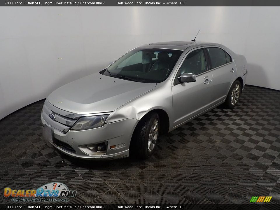 2011 Ford Fusion SEL Ingot Silver Metallic / Charcoal Black Photo #8