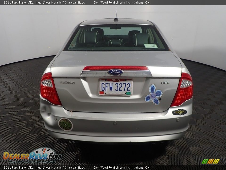 2011 Ford Fusion SEL Ingot Silver Metallic / Charcoal Black Photo #11