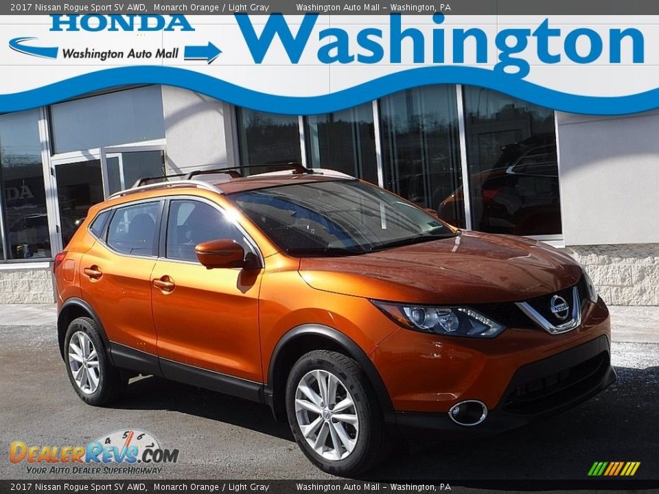 2017 Nissan Rogue Sport SV AWD Monarch Orange / Light Gray Photo #1