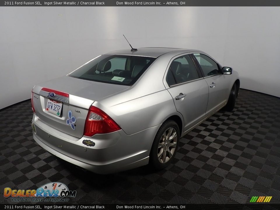 2011 Ford Fusion SEL Ingot Silver Metallic / Charcoal Black Photo #12