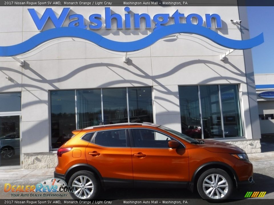 2017 Nissan Rogue Sport SV AWD Monarch Orange / Light Gray Photo #2