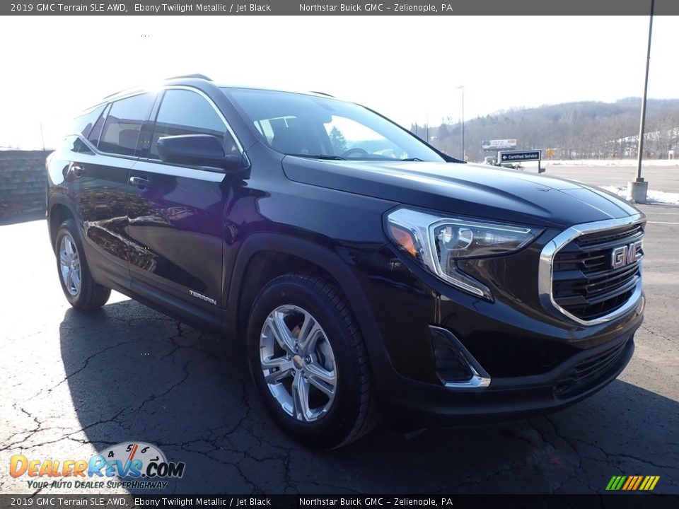 2019 GMC Terrain SLE AWD Ebony Twilight Metallic / Jet Black Photo #4