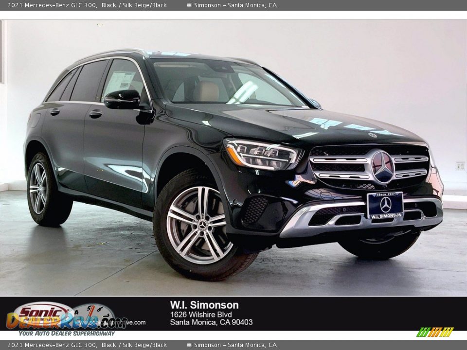 2021 Mercedes-Benz GLC 300 Black / Silk Beige/Black Photo #1