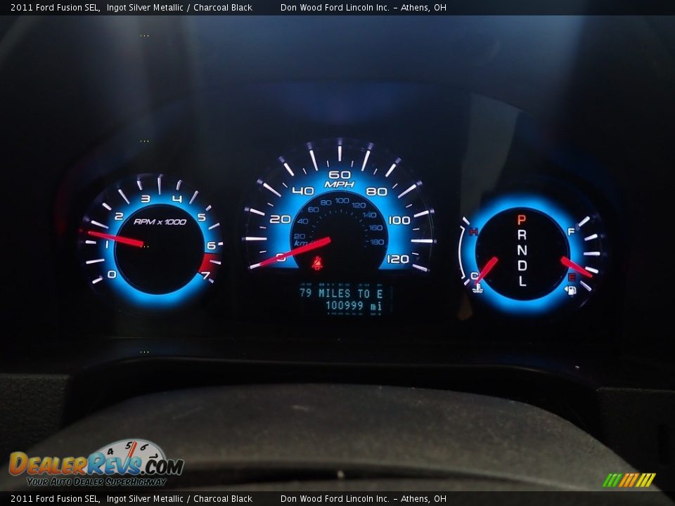 2011 Ford Fusion SEL Ingot Silver Metallic / Charcoal Black Photo #15