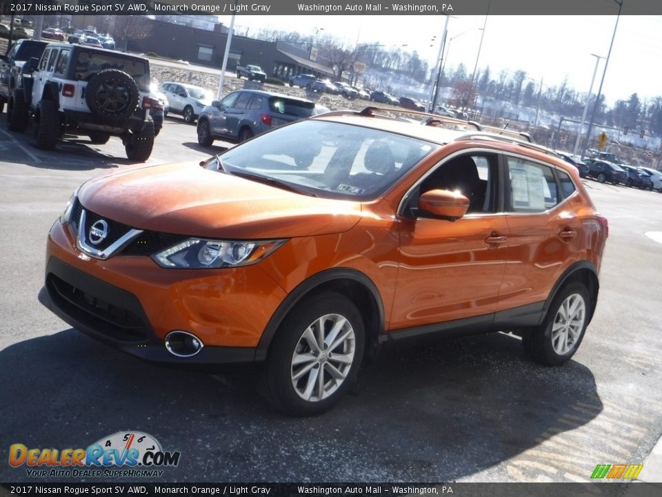 2017 Nissan Rogue Sport SV AWD Monarch Orange / Light Gray Photo #6