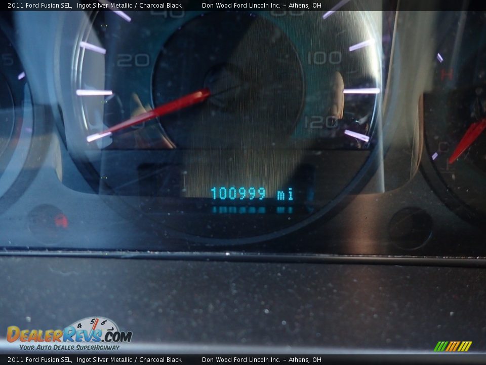 2011 Ford Fusion SEL Ingot Silver Metallic / Charcoal Black Photo #18