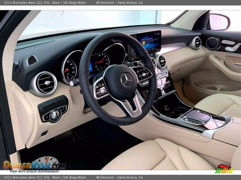 2021 Mercedes-Benz GLC 300 Black / Silk Beige/Black Photo #4